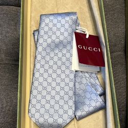 Gucci Baby Blue Men’s Neck Tie