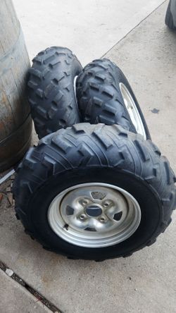 3 Yamaha atv wheels and tires