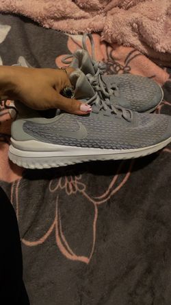 Nike Gray Mesh Low-Top Sneakers