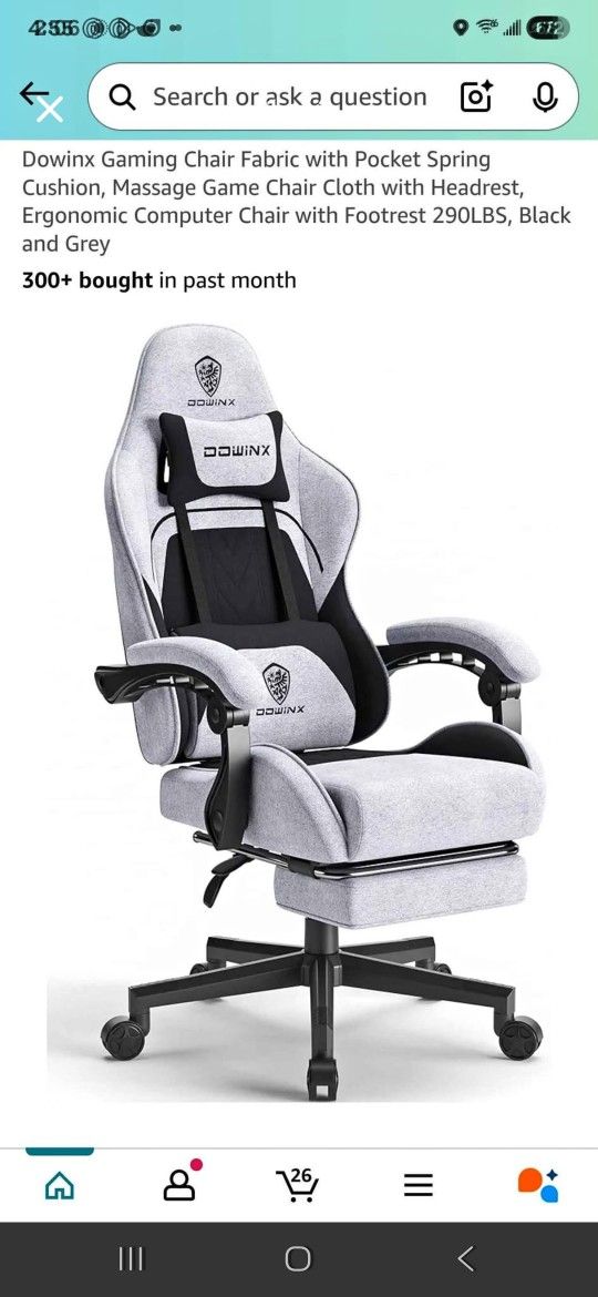 Grey Dowinx Gaming/office Chair 
