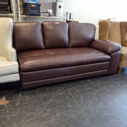 Nice New Soft Leather Couch 