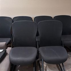 7 black chairs