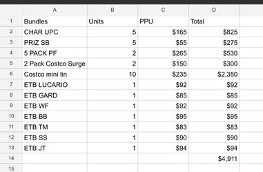 Pokemon Cards And Bundles