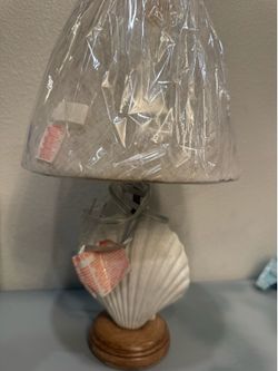 seashell Table Lamp with Shade