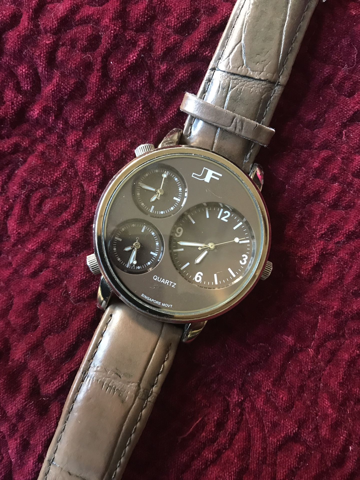 JF quartz 3 time zone watch men s for Sale in San Diego CA OfferUp