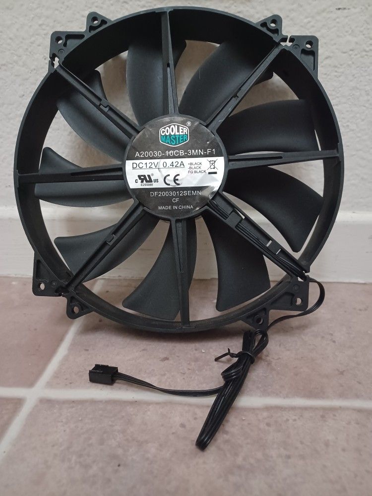 Cooler Master A20030-10CB-3MN-F1 DC12V 0.42A 200mm Ultra-Quiet Chassis Fan