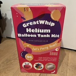 Helium Balloon Tank in Box