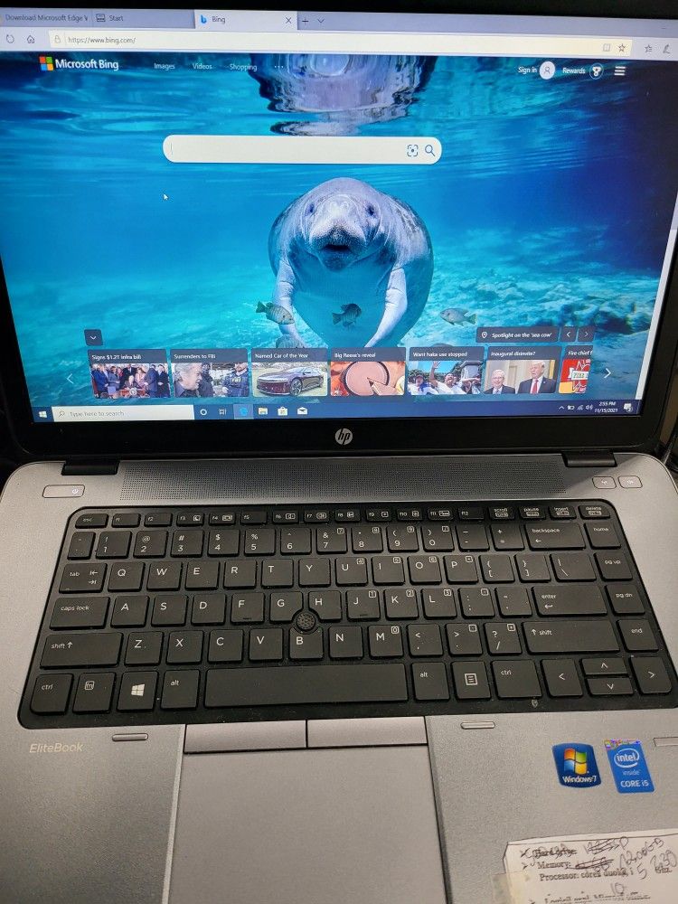 HP EliteBook 850 G1 Core i5 15.6 Inch 12GB 512GB SSD Bluetooth, USB