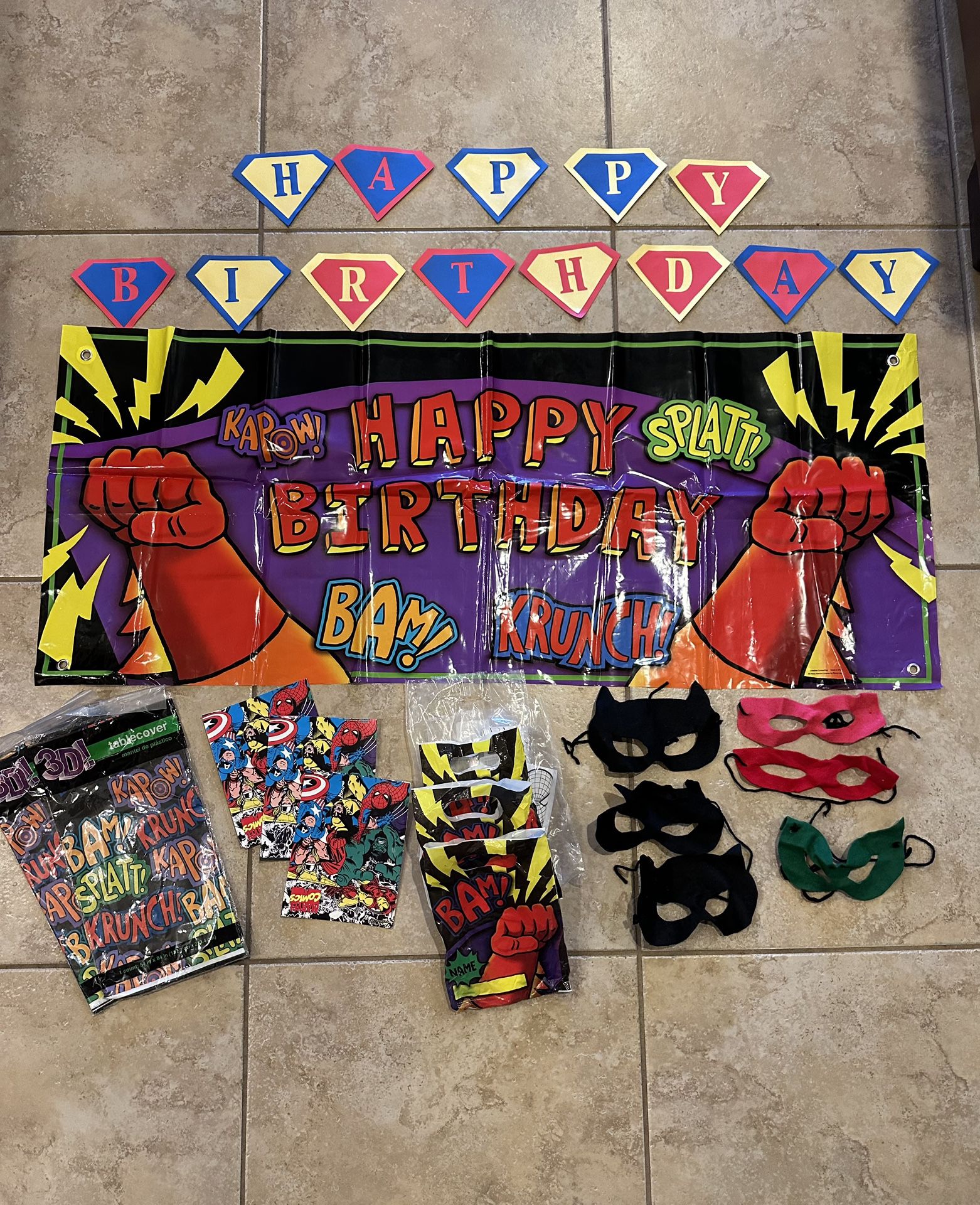 Superhero’s Birthday Party Supplies