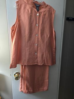 Van Heusen Peach Two-Piece Pant Set