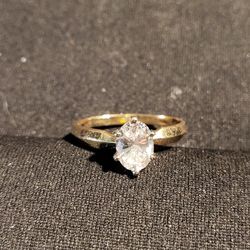 Vintage solitaire 1.5ct diamond ring 