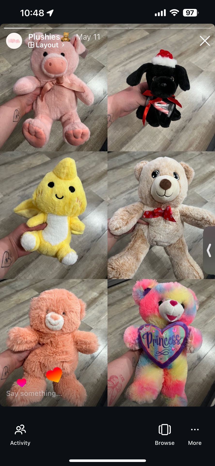 Plushies. Peluches