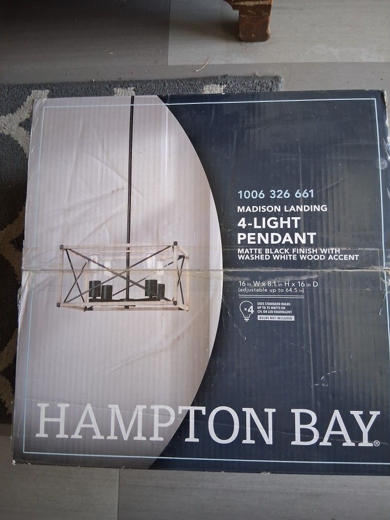 Hampton Bay 4 Light Pendant
