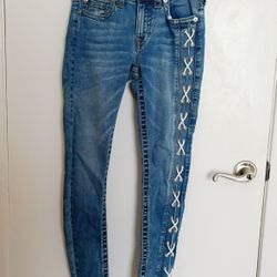 True religion lace up jeans