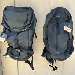New W Tags Decathlon Jet Black Him N Hers Quechua Hiking Backpacks 20L 35L  