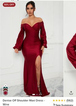 Sexy Deep red Dress