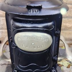 Washington Parlor Antique Cast Iron Stove Heater Coal Wood