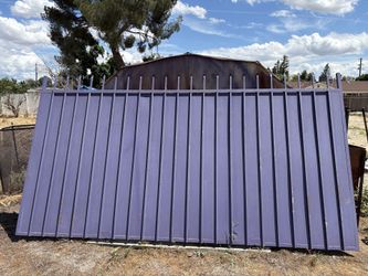 7’X13’ rolling wrought iron gate
