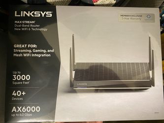 Brand New LINKSYS AX6000 WiFi Router