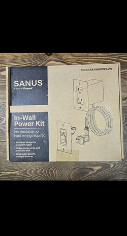 Sanus SA-IWBIWP1-W1 In-Wall Power Kit for TV Media In-Wall Box