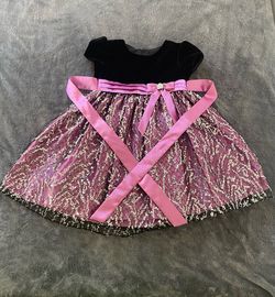 Girls Purple & Black Dress