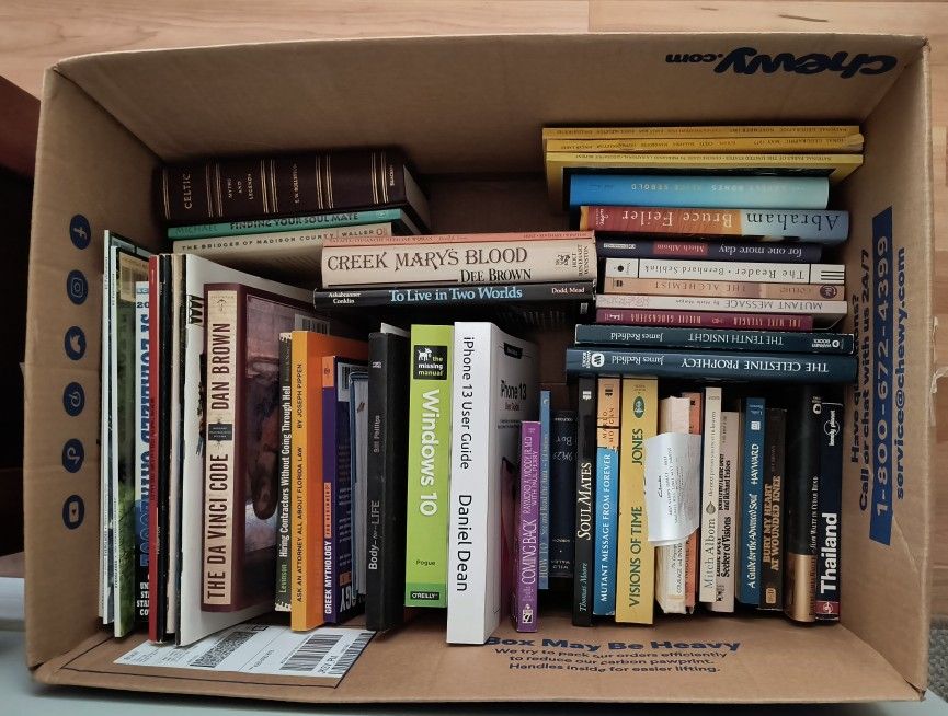 Collection of books mostly new.
Moving Need to sell