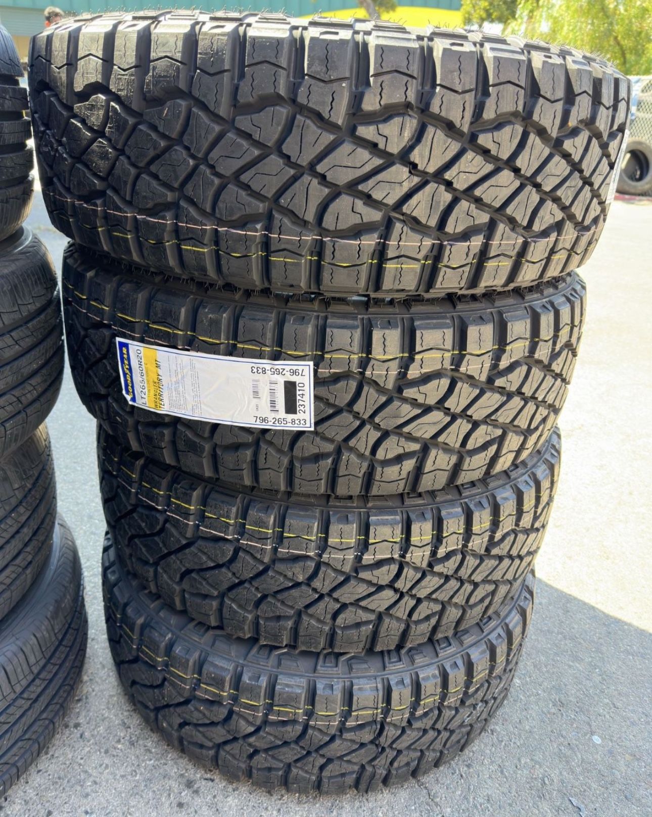 New Tire 265/6020 Goodyear Wrangler Territory MT Set Of 4 Tires Finance Available