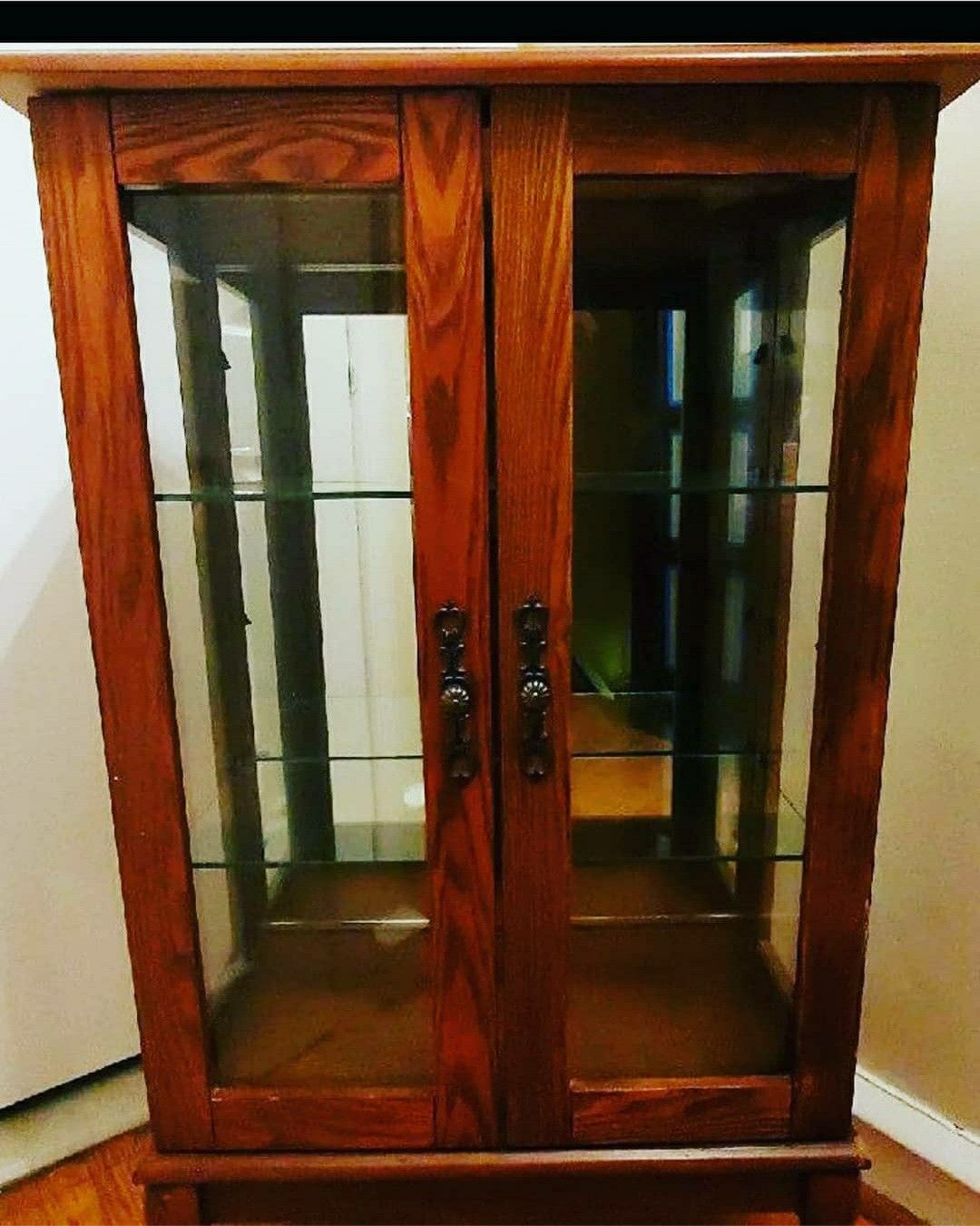 Oak Curio Cabinet
