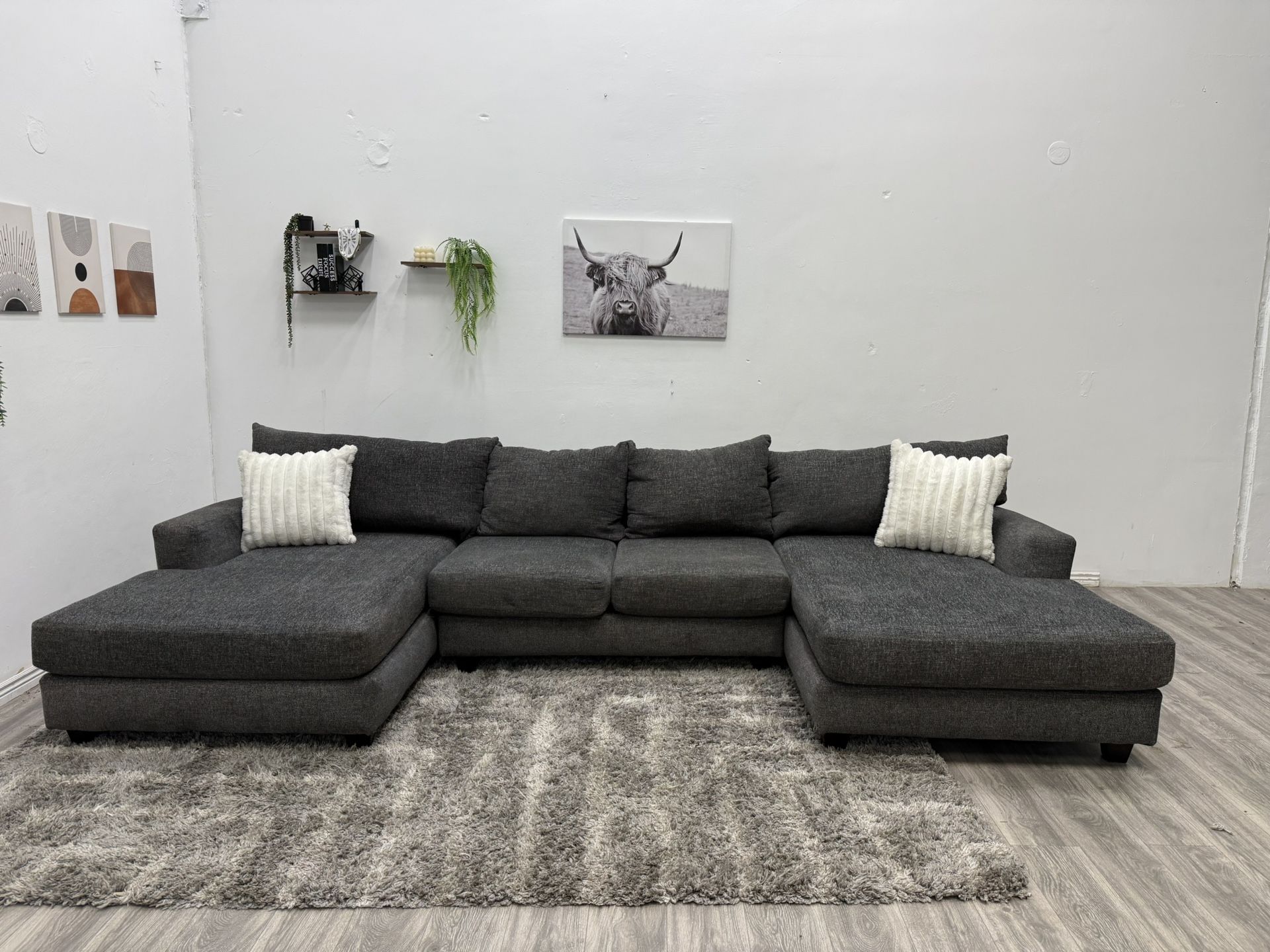 Gray Sectional Couch - Free Delivery