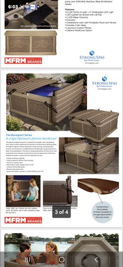 Hot Tub. Strong Spa