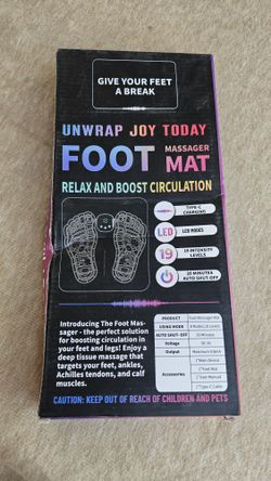 EMS (Electrical Muscle Stimulation) foot massager mat