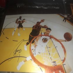 Steph curry signed photos