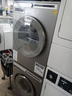 Asko 24" gray stackable front load washer and dryer set - Free delivery