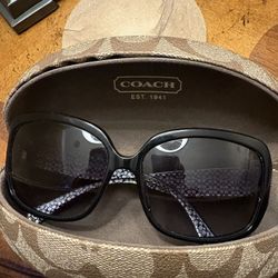 Vintage Coach Women’s Sunglasses S809 Black 