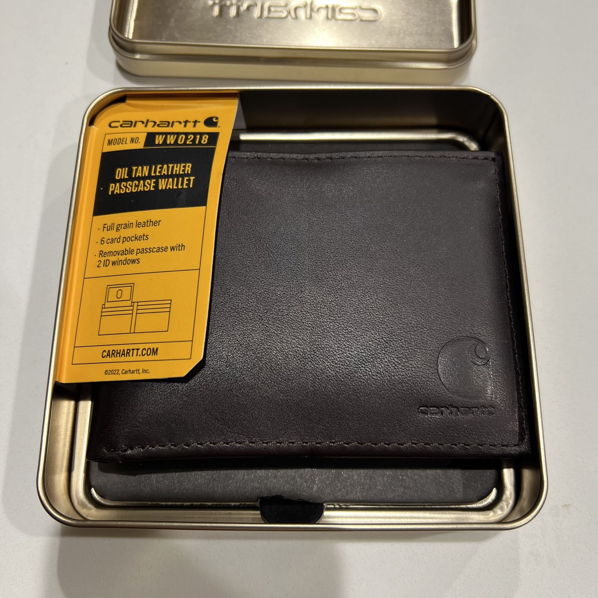 Men’s Carhartt Leather Wallet New
