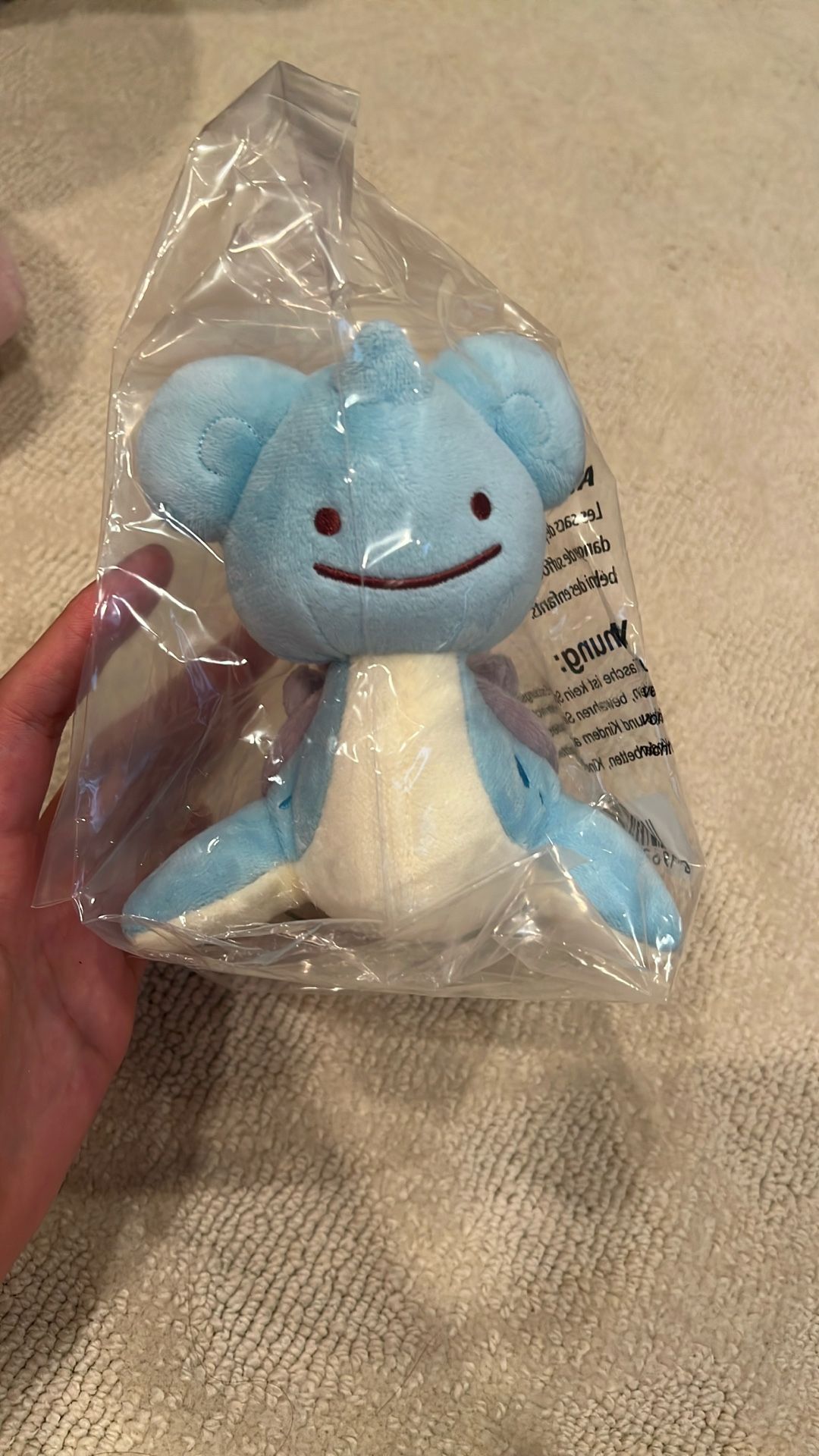 Ditto as Lapras plush