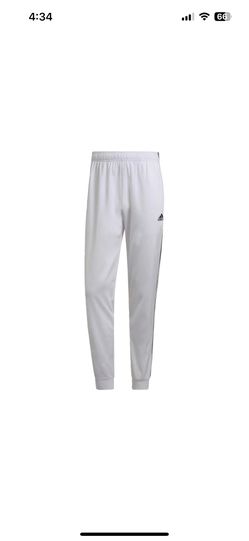 Adidas men Essentials Warm-Up Tapered 3-Stripes Track Pants, Large And Medium Available 