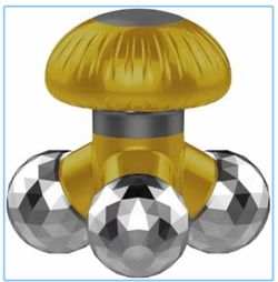 Mini Hand-Held Massager, Battery Operated Vibration Massage,Gold