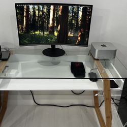 Mac Studio w/ Desk and Samsung S39C Monitor
