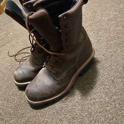 Red Wing steel toe boots 