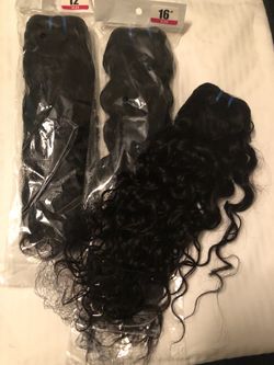 Water wavey human hair