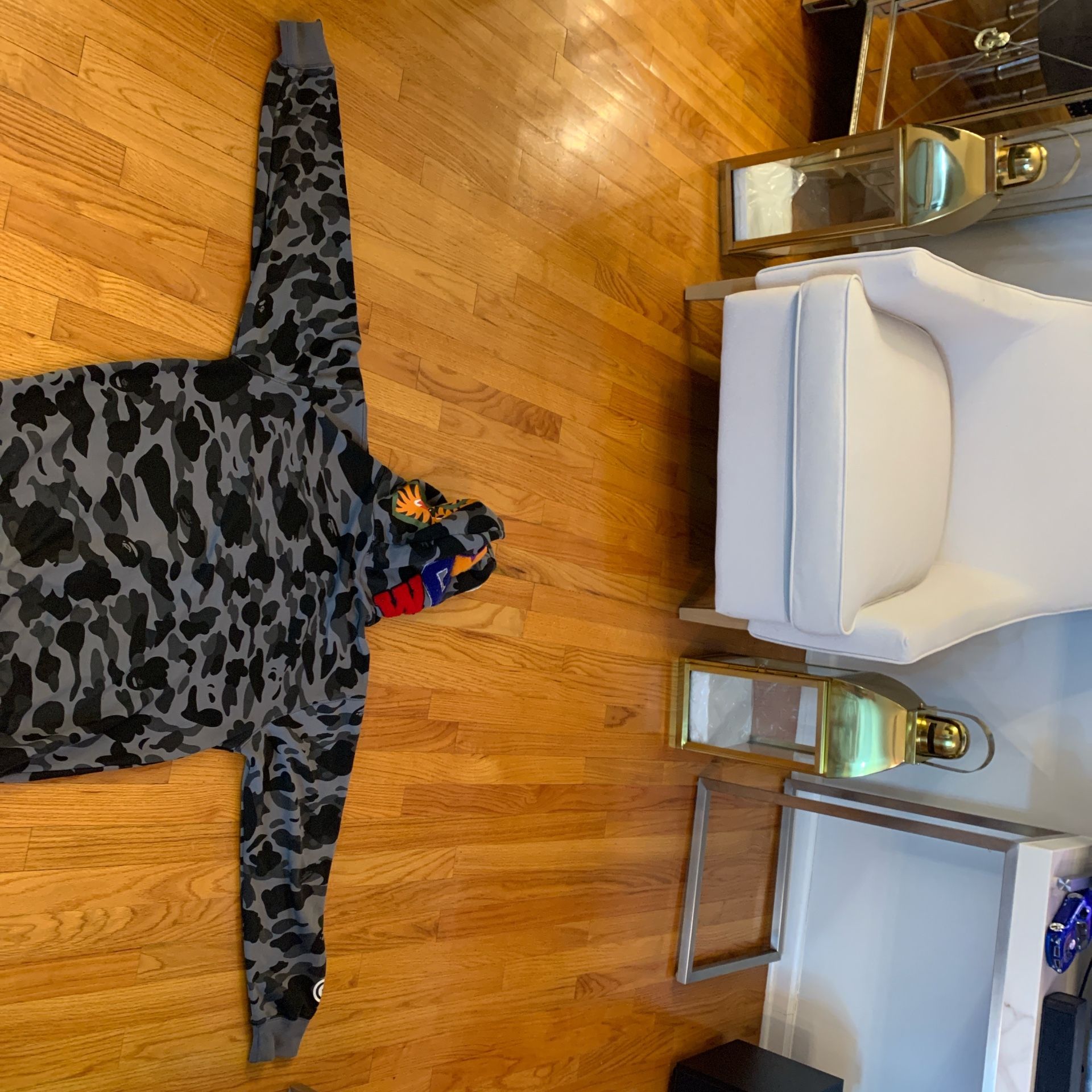 Black Camo Bape Hoodie Full Zip