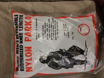 Rothco reversible rubberized nylon parka, new
