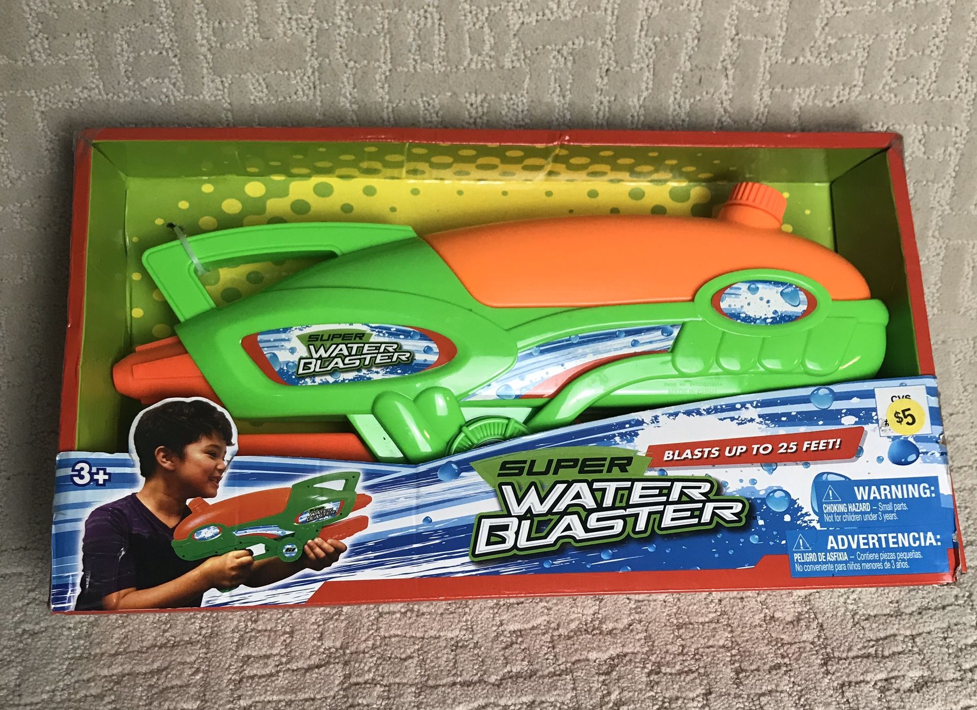 Super Water Gun Shooting. Toy Soaker. Pressure Pump Spray. Super Kids Blaster.