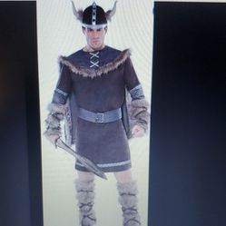 Men's Viking Costume Fits Size Large 