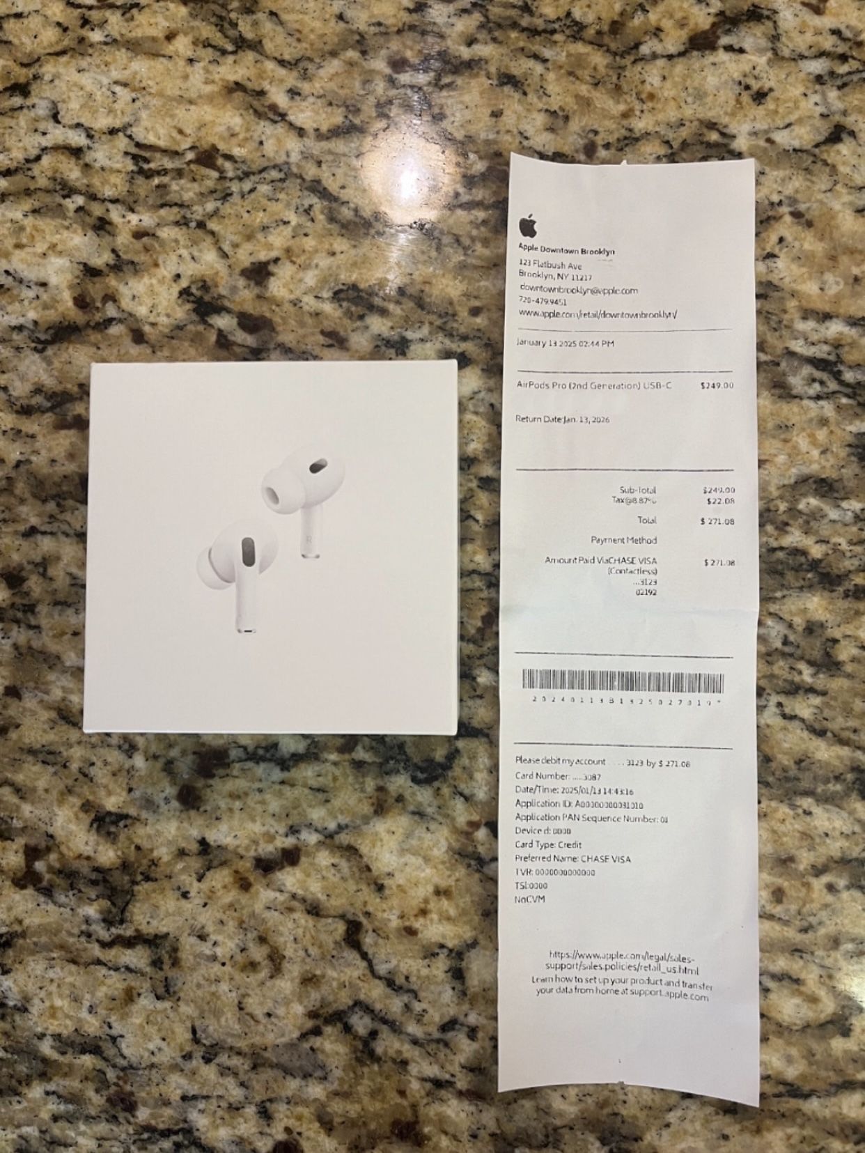 Apple AirPods Pro 2nd Gen (USB-C) - w/ Receipt Selling a brand new pair of Apple AirPods Pro (2nd Generation, USB-C) — never used. Received as a gift