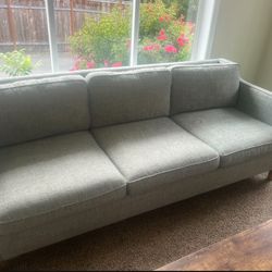 West Elm Couch - Grey & Good Condition