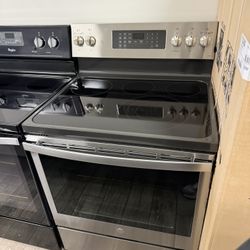 Ge Profile Stainless Steel Electric Stove With Air Fry Oven 