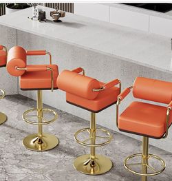 ✅NEW 4- MODERN SWIVEL BARS STOOLS((free Delivery))🚚
