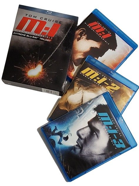 Mission Impossible: Extreme Blu-ray Trilogy 1 2 3 Movie Box Set Action Movies Tom Cruise